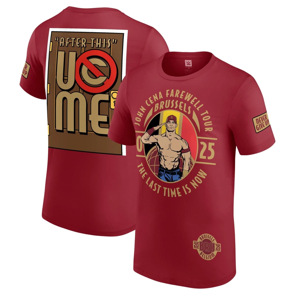 Farewell Tour Brussels Graphic T-shirt Fan Souvenir Casual Short-sleeve Tee with Printed Design