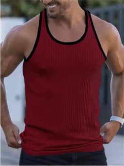 Men's Summer O-neck loose stripe gym Tank top Men Fitness sleeveless pullover Sports Undershirt Elasticity casual vest men tops