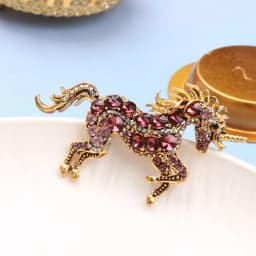 Baroque Luxury Horse and Unicorn Design Brooches for Men and Women, Jewelry and Accessories, Wedding, Holiday, and Party Gifts