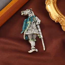 Baroque Luxury Horse and Unicorn Design Brooches for Men and Women, Jewelry and Accessories, Wedding, Holiday, and Party Gifts