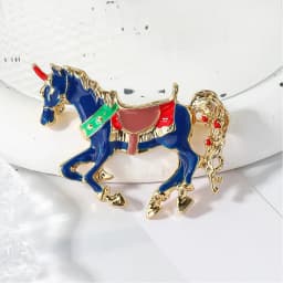 Baroque Luxury Horse and Unicorn Design Brooches for Men and Women, Jewelry and Accessories, Wedding, Holiday, and Party Gifts