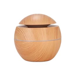 1Pcs Mushroom/Vase Style 200ML Wood Grain LED Light Air Humidifier Aromatherapy Essential Oil Diffuser Colorful Atmosphere Lamp