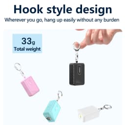 Lenovo Portable Ultrasonic Mosquito Repellent Rechargeable with LED Flashlight Mini Electronic Bug Repeller for Outdoor Camping