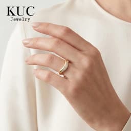 Original Certificate Dôme Figure Diamond Dipped Ring Elegant Designer Fine Jewelry Women 925 Sterling Silver Stylish Wavy Rings