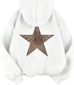 2025 Star Graphic Hoodies Y2k Leopard Print Hooded Sweatshirt Cheetah Hoodie Fashion Casual HipHop Harajuku Unisex Pullover