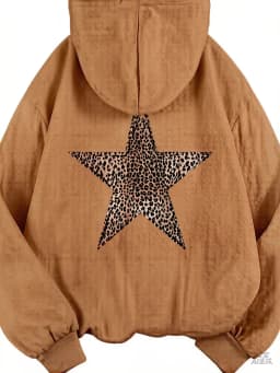 2025 Star Graphic Hoodies Y2k Leopard Print Hooded Sweatshirt Cheetah Hoodie Fashion Casual HipHop Harajuku Unisex Pullover