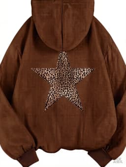 2025 Star Graphic Hoodies Y2k Leopard Print Hooded Sweatshirt Cheetah Hoodie Fashion Casual HipHop Harajuku Unisex Pullover