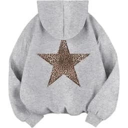 2025 Star Graphic Hoodies Y2k Leopard Print Hooded Sweatshirt Cheetah Hoodie Fashion Casual HipHop Harajuku Unisex Pullover