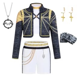 Kids Pop Music Singer Role Play 3 Pieces Clothing Set Korean Style Costume Stage Performance Girls Team Uniform Vest+Coat+Pants