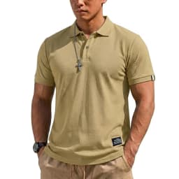 Summer Men's T-shirts Short Sleeve Loose Polo Shirts Casual Hikking Shirt Lightweight T Shirt for Work Athletic Clothes of Man
