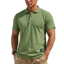 Summer Men's T-shirts Short Sleeve Loose Polo Shirts Casual Hikking Shirt Lightweight T Shirt for Work Athletic Clothes of Man