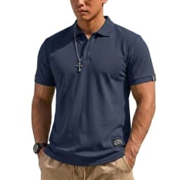 Summer Men's T-shirts Short Sleeve Loose Polo Shirts Casual Hikking Shirt Lightweight T Shirt for Work Athletic Clothes of Man