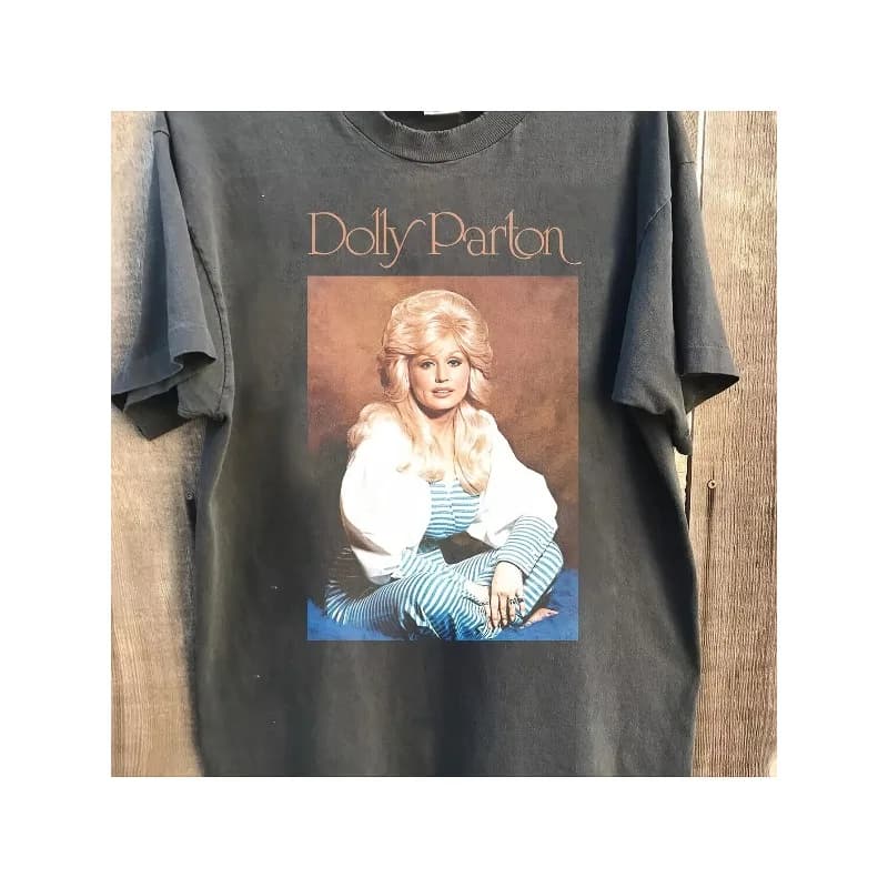 Dolly Parton T-shirt, Unisex Cotton Country Music Men's T-shirt, Summer New Unisex Casual T-shirt