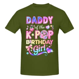 1 Piece KPop Girls Graphic Funny 100% Cotton T-Shirt KPop Birthday Gift Tees Tops For Men