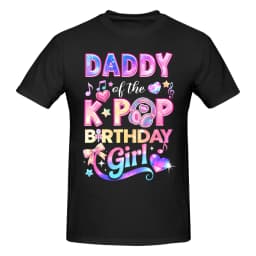 1 Piece KPop Girls Graphic Funny 100% Cotton T-Shirt KPop Birthday Gift Tees Tops For Men