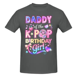 1 Piece KPop Girls Graphic Funny 100% Cotton T-Shirt KPop Birthday Gift Tees Tops For Men