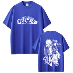 Anime My Hero Academia Midoriya Izuku and Bakugou Katsuki Merch T Shirts Men Women Casual Oversized Streetwear Male Fashion Tees