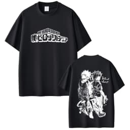 Anime My Hero Academia Midoriya Izuku and Bakugou Katsuki Merch T Shirts Men Women Casual Oversized Streetwear Male Fashion Tees