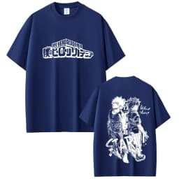 Anime My Hero Academia Midoriya Izuku and Bakugou Katsuki Merch T Shirts Men Women Casual Oversized Streetwear Male Fashion Tees
