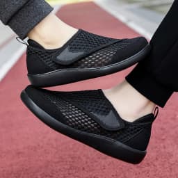 Popular Casual Men's Orthopedics Wide Feet Swollen Shoes Thumb Eversion Adjusting Soft Comfortable Diabetic Shoes Walking Shoes