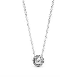 Sparkling Snowflake Pendant Necklace S925 Pure Silver Bow Chain Suitable For DIY Beads Necklace For Women's Birthday Gifts