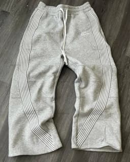 Gray Slacks With Camouflage Features For Men's Women's And Kids Advanced Jogging Drawstring Multi-color Sweatpants