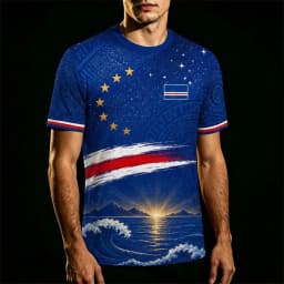 Cape Verde Flag Printed Jersey 2026 New Men Quick Dry Breathable Football Training Uniform Men's And Women's Casual Streetwear