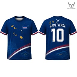 Cape Verde Flag Printed Jersey 2026 New Men Quick Dry Breathable Football Training Uniform Men's And Women's Casual Streetwear