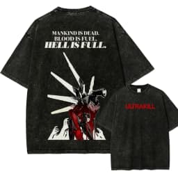 Ultrakill Washed T-shirt 2026 New Model personality Clothes shirt Year round clothing Streetwear Trendy high quality Couples tee