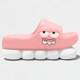 YNPO Cartoon EVA Platform Cloud Slippers Women 2026 Plus Size 45 Thick Bottom Home Slides Woman Anti Slip Summer Couple Slippers