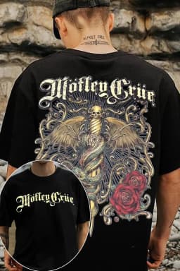 Retro 2026 Motley Crue Band Graphic TShirt Mens Womens Cotton Tee Summer Casual Short Sleeve Round Neck Clothing Loose