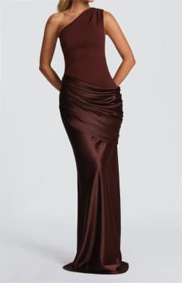 2026 New Light Blue One Shoulder Satin Mermaid Evening Dress for Women, Elegant Folded Formal Party Dress