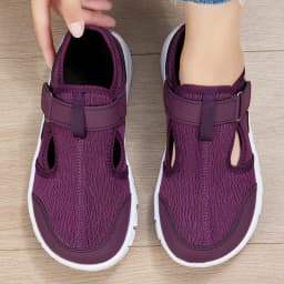 Wide Fit Women's Summer Shoes Mesh Sneakers for Women Adjustable Velcro Closure Comfortable Soft Bottom Walking Shoes for Wide