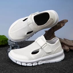 Wide Fit Women's Summer Shoes Mesh Sneakers for Women Adjustable Velcro Closure Comfortable Soft Bottom Walking Shoes for Wide