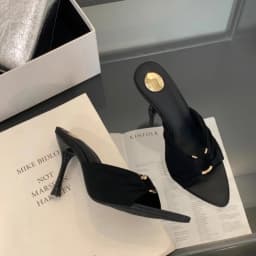 Summer Woman Slippers Fashion Open Toe Thin High Heels Shoes Street Style Stripper Party Slides Zapatos De Mujer Women's Shoes