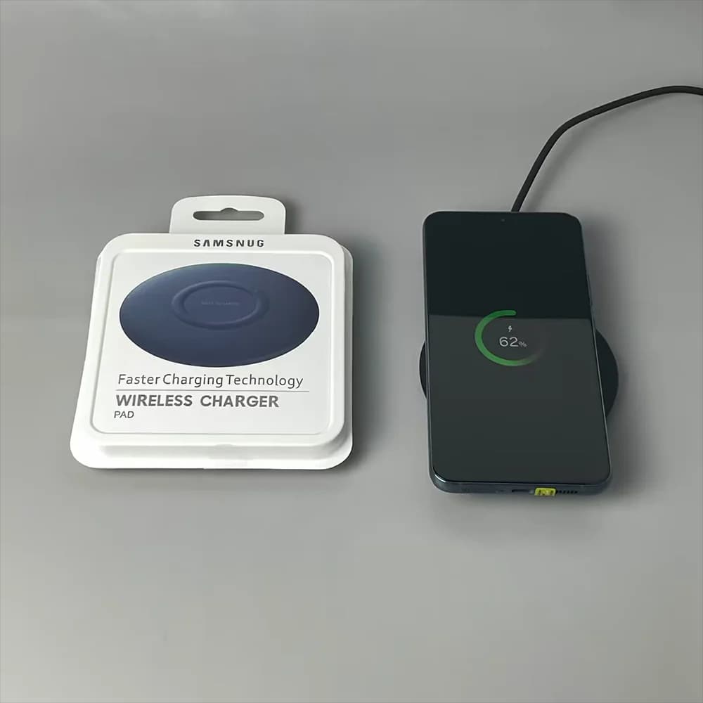 Samsung 15W EP-P1100 Fast Wireless Charger Qi Pad For Galaxy S26 S25 S24 S23 S22 S21 Ultra S10 S9 S8 S7 S6 Plus Note 20 10 +Box