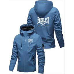 EVERLAST BOXING Spring and Autumn Men's Street Leisure Hoodie Fashionable Outdoor Hiking Slow Running Zipper Loose Hoodie