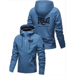 EVERLAST BOXING Spring and Autumn Men's Street Leisure Hoodie Fashionable Outdoor Hiking Slow Running Zipper Loose Hoodie