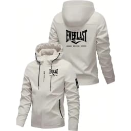 EVERLAST BOXING Spring and Autumn Men's Street Leisure Hoodie Fashionable Outdoor Hiking Slow Running Zipper Loose Hoodie