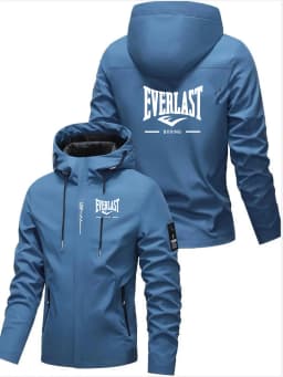 EVERLAST BOXING Spring and Autumn Men's Street Leisure Hoodie Fashionable Outdoor Hiking Slow Running Zipper Loose Hoodie