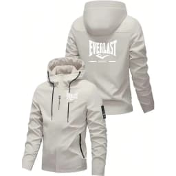 EVERLAST BOXING Spring and Autumn Men's Street Leisure Hoodie Fashionable Outdoor Hiking Slow Running Zipper Loose Hoodie