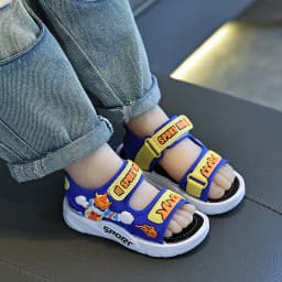 Summer Baby Sandals Solid Color Baby Boy Sandals Soft Sole Anti-slip Boys Girls Sandals Toddler Baby Shoes Beach 2-12 Years