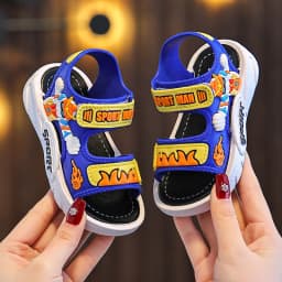 Summer Baby Sandals Solid Color Baby Boy Sandals Soft Sole Anti-slip Boys Girls Sandals Toddler Baby Shoes Beach 2-12 Years