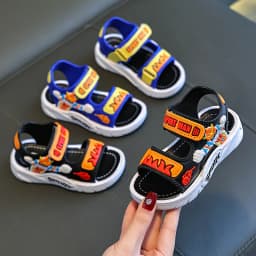 Summer Baby Sandals Solid Color Baby Boy Sandals Soft Sole Anti-slip Boys Girls Sandals Toddler Baby Shoes Beach 2-12 Years