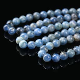 1A Natural Stone Kyanite Bead Round Loose Spacer Gemstone Bead for Jewelry Making DIY Bracelet Necklace Accessory Wholesale