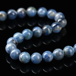 1A Natural Stone Kyanite Bead Round Loose Spacer Gemstone Bead for Jewelry Making DIY Bracelet Necklace Accessory Wholesale