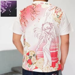 Nostalgia Lovers' EVA Rei Ayanami and Asuka Ukiyo-e Style 3D Printed Japanese Short-sleeve Shirts, Shorts Friends