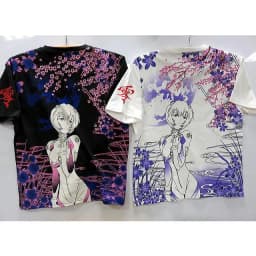 Nostalgia Lovers' EVA Rei Ayanami and Asuka Ukiyo-e Style 3D Printed Japanese Short-sleeve Shirts, Shorts Friends