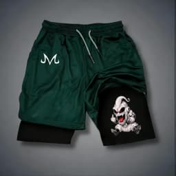 2026 Summer Hot Sale Dragon Ball Fake Two-Piece Shorts for Family and Children - High-Quality Sports Shorts Retro Y2K Hip Hop