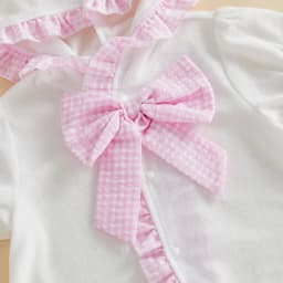 Girls Swim Cover Up Short Sleeve Hooded Plaid Dress Kids Pool Beach Robe for Summer